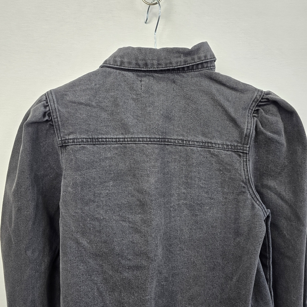 Lulu's Black Denim Jacket Size Small - Picture 8 of 13